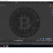 Token de Bitcoin 3D modelo Compro - render