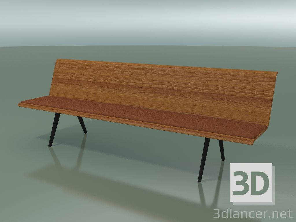 3D Modell Zentralmodul Essen 4601 (L 240 cm, Teak-Effekt) - Vorschau