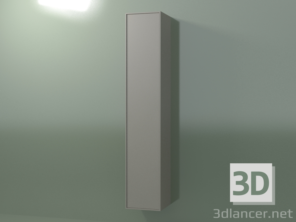 3 डी मॉडल 1 दरवाजे के साथ दीवार कैबिनेट (8BUBFDD01, 8BUBFDS01, क्ले C37, L 36, P 36, H 192 सेमी) - पूर्वावलोकन