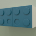 3d model Children's horizontal wall shelf (Turquoise) - preview