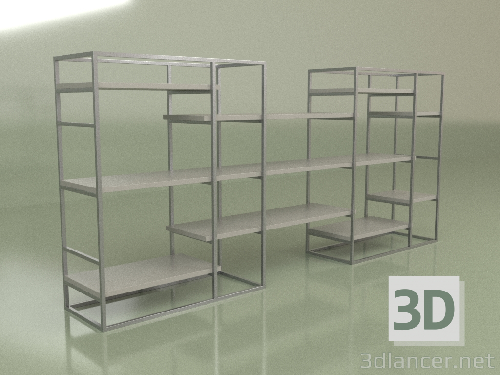 3d model Rejilla Lf 115 (gris) - vista previa