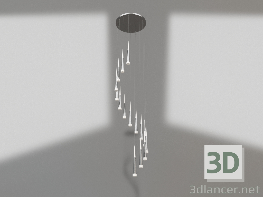 3d model Hanger Ray chrome (low poly, 6114-15A,02) - preview