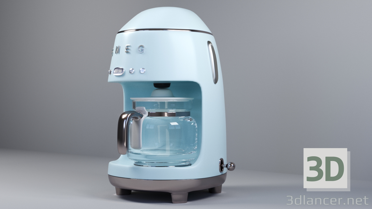 modello 3D di caffettiera a goccia comprare - rendering