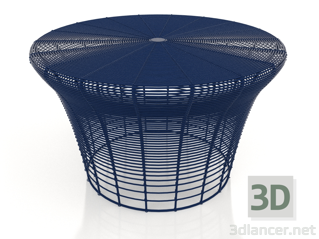modello 3D Sgabello basso (Blu notte) - anteprima