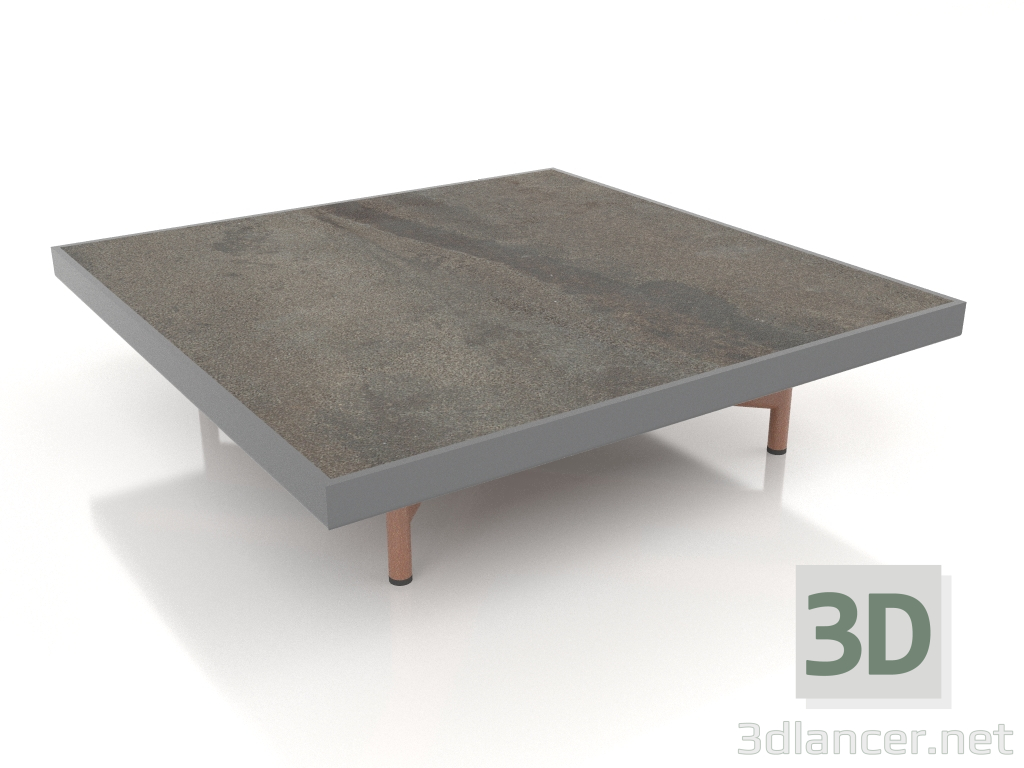 modello 3D Tavolino quadrato (Antracite, DEKTON Radium) - anteprima