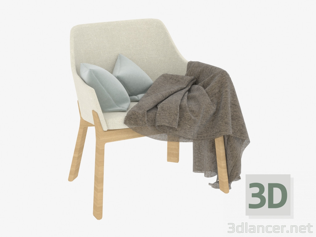 modello 3D Sedia Koila Lounge - anteprima