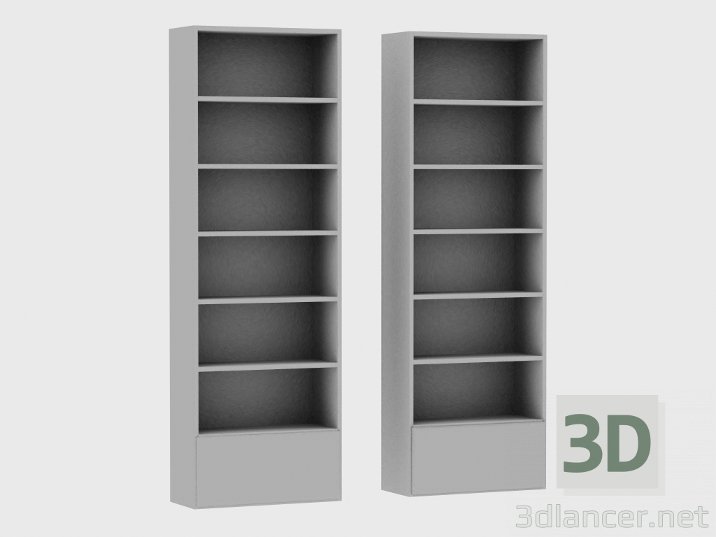 3d model Elements of the modular system IANUS MIDDLE WITH BACK (B268) - preview