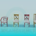 3d model Various chairs - preview