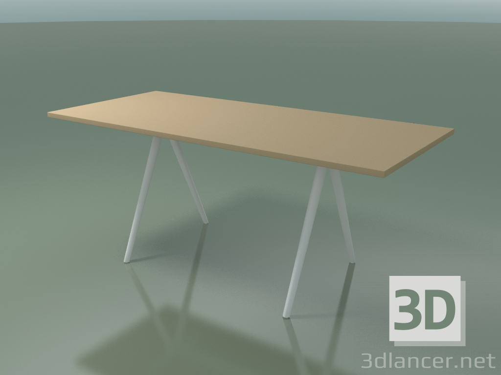 modello 3D Tavolo rettangolare 5410 (H 74 - 79x179 cm, laminato Fenix F03, V12) - anteprima
