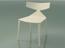 कुर्सी 3700 (4 लकड़ी के पैर, सफेद)