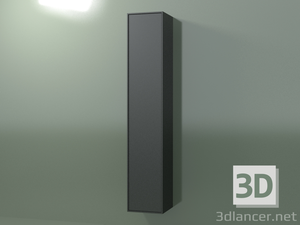 3D Modell Wandschrank mit 1 Tür (8BUBFDD01, 8BUBFDS01, Deep Nocturne C38, L 36, P 36, H 192 cm) - Vorschau