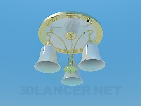 3d model Chandelier with gilding - preview 3d model Chandelier with gilding - preview