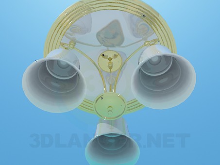 3d model Chandelier with gilding - preview 3d model Chandelier with gilding - preview