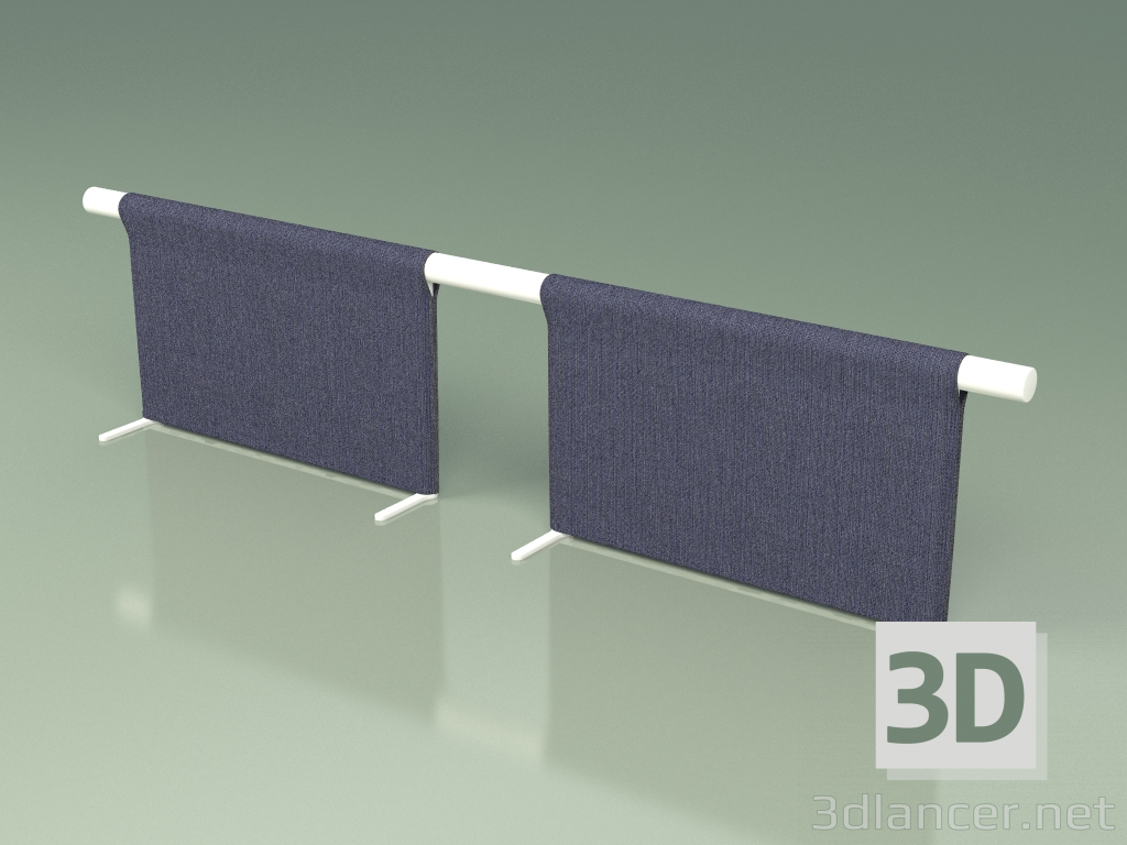 3D modeli Koltuk modül sırtlığı 012 (Metal Süt) - önizleme