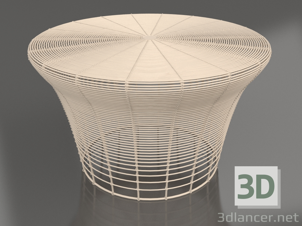 modello 3D Sgabello basso (Sabbia) - anteprima