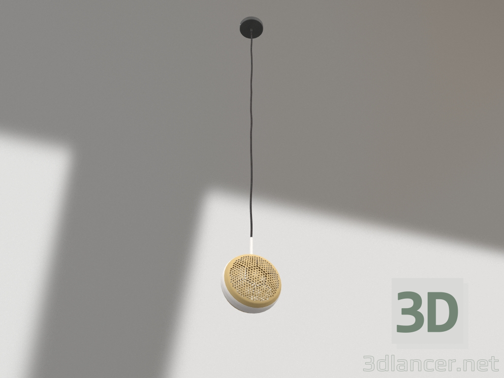 modèle 3D Lampe suspendue Gringo Flat (Blanc) - preview