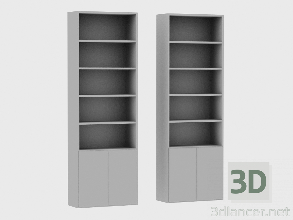 modèle 3D Eléments du système modulaire IANUS MIDDLE WITH BACK (C268) - preview