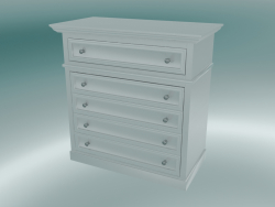 Chest of drawers on the base (White)