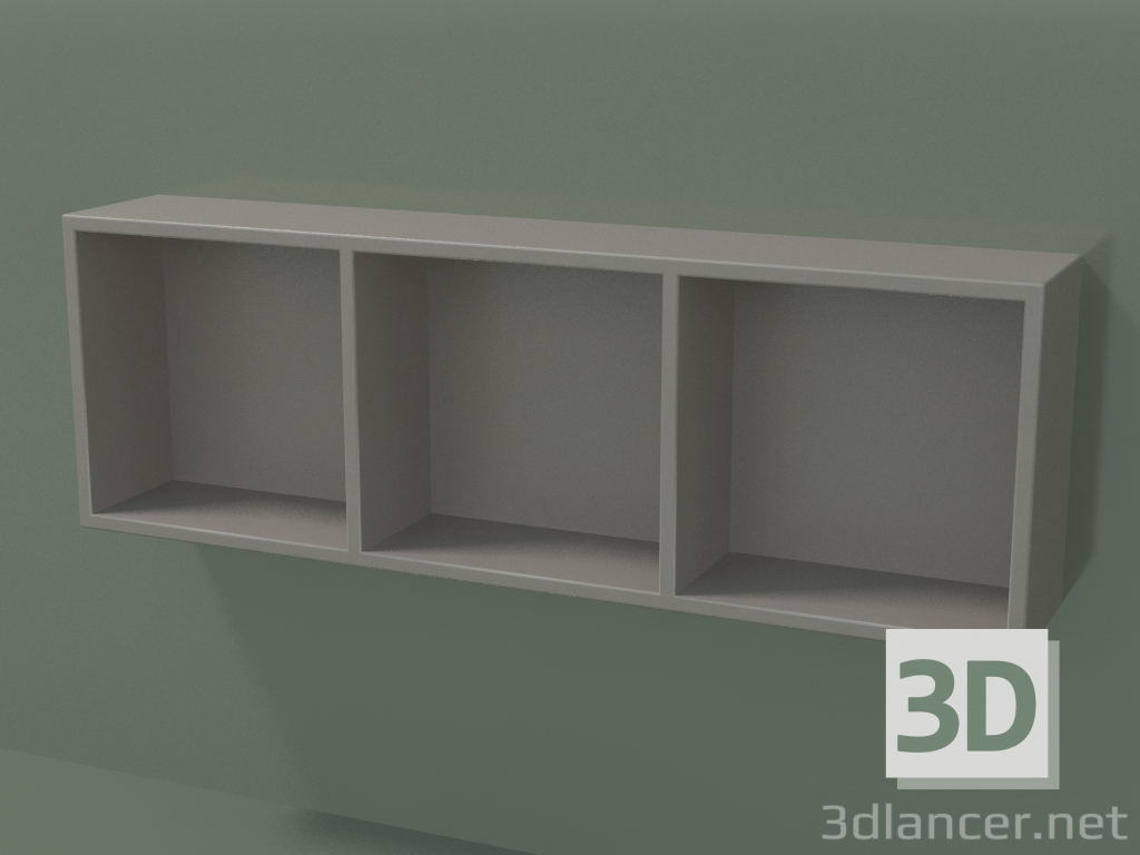 modèle 3D Boîte ouverte (90U30004, Argile C37, L 72, P 12, H 24 cm) - preview