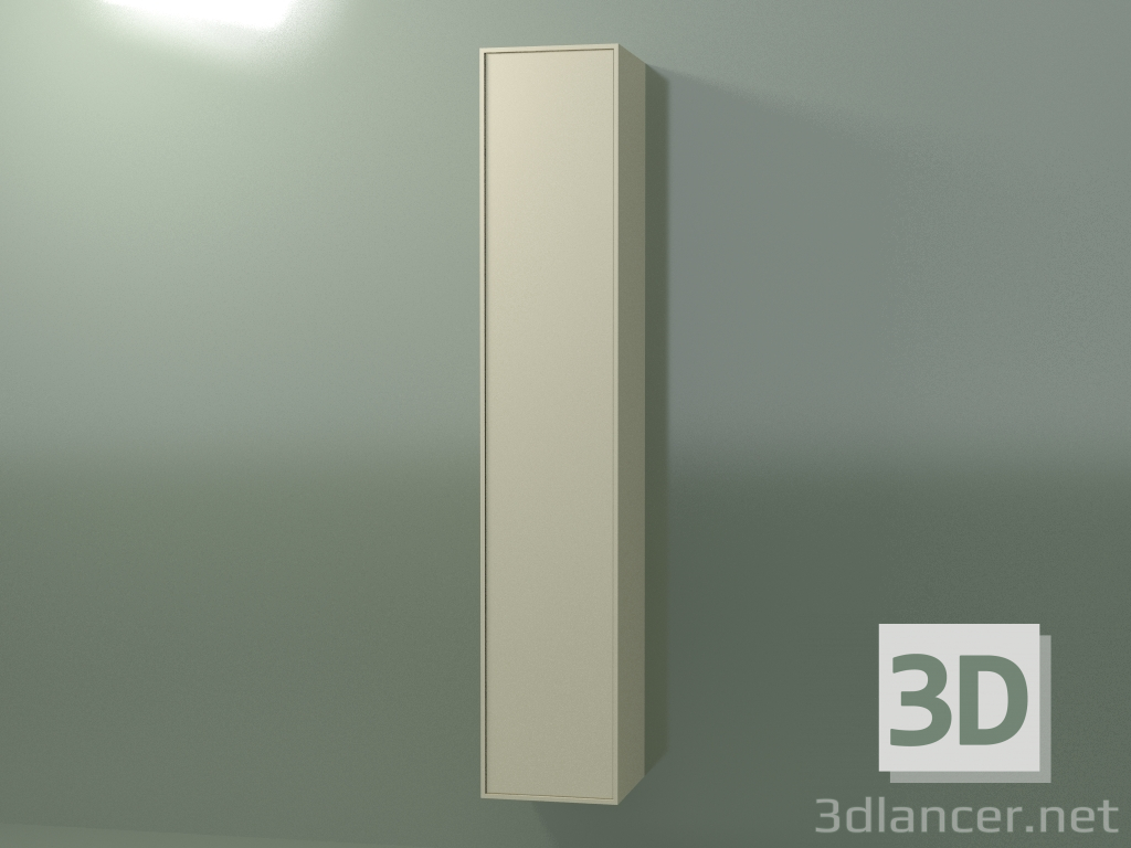 3 डी मॉडल 1 दरवाजे के साथ दीवार कैबिनेट (8BUBFDD01, 8BUBFDS01, हड्डी C39, L 36, P 36, H 192 cm) - पूर्वावलोकन