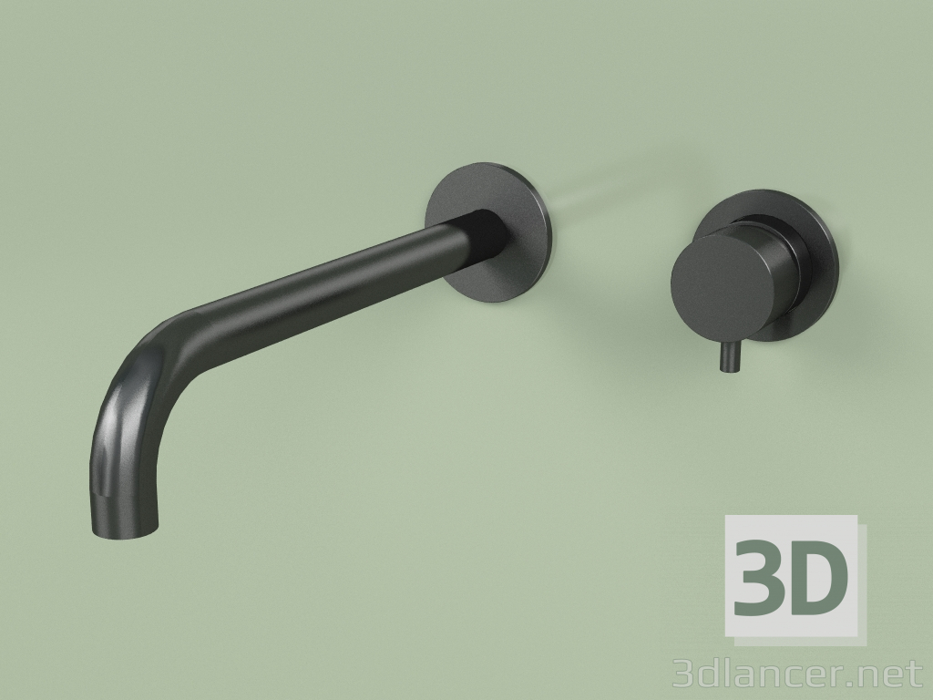 3D modeli 250 mm ağızlı duvara monte mikser (13 14, AÇIK) - önizleme