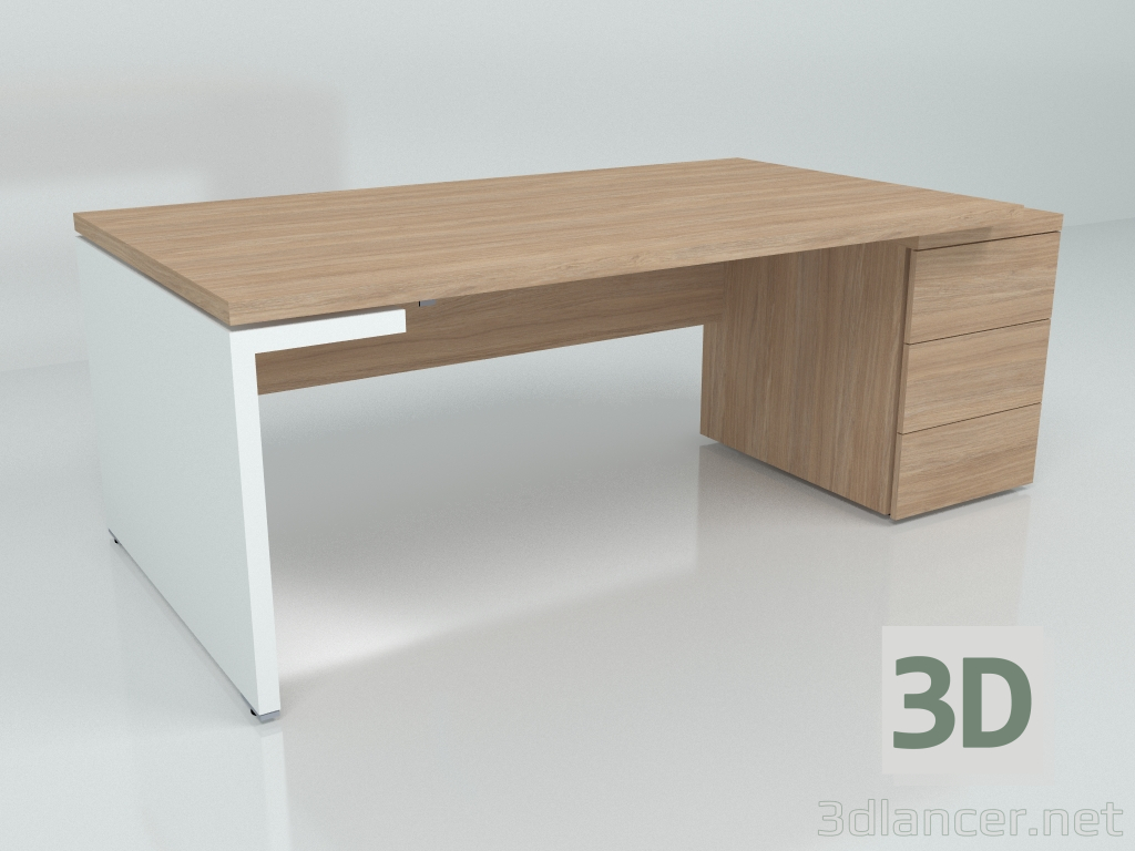 modèle 3D Table de travail Mito MIT4KDP (2019x1000) - preview