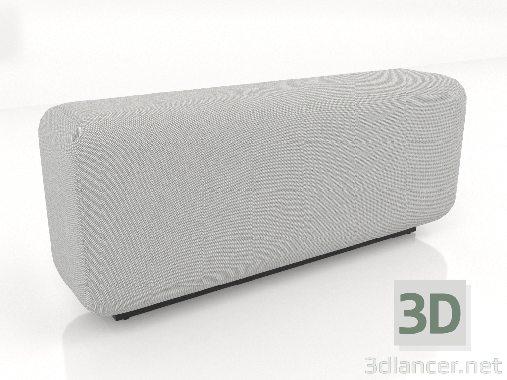 modèle 3D Canapé bas modulable Back M - preview