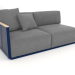 Modelo 3d Seção 1 do módulo do sofá à esquerda (azul noturno) - preview