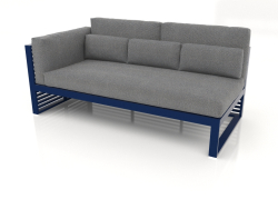 Modular sofa, section 1 left, high back (Night blue)