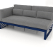 3d model Modular sofa, section 1 left, high back (Night blue) - preview