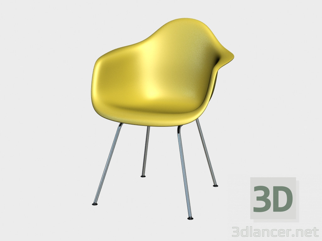 3D modeli Eames Plastik Koltuk DAX - önizleme