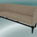 Modelo 3d Prefeito de sofá prefeito (AJ5, A 82cm, 62x200cm, carvalho manchado preto, couro - anilina de seda) - preview