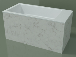 Waschtischplatte (01R142102, Carrara M01, L 72, P 36, H 36 cm)