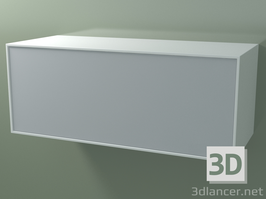 3 डी मॉडल बॉक्स (8AUECB03, ग्लेशियर व्हाइट C01, HPL P03, L 120, P 50, H 48 सेमी) - पूर्वावलोकन