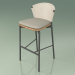 3d model Bar stool 050 (Sand, Metal Smoke, Teak) - preview