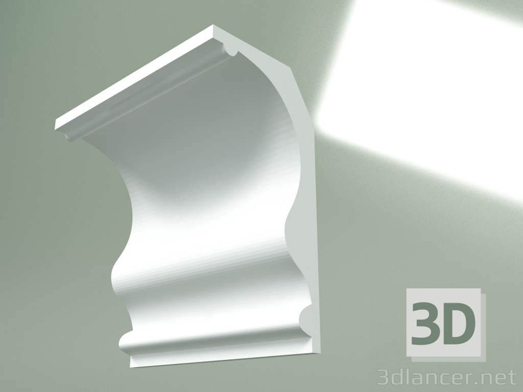modèle 3D Corniche en plâtre (socle de plafond) KT354 - preview