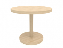 Mesa de jantar DT 012 (D=900x750, madeira branca)