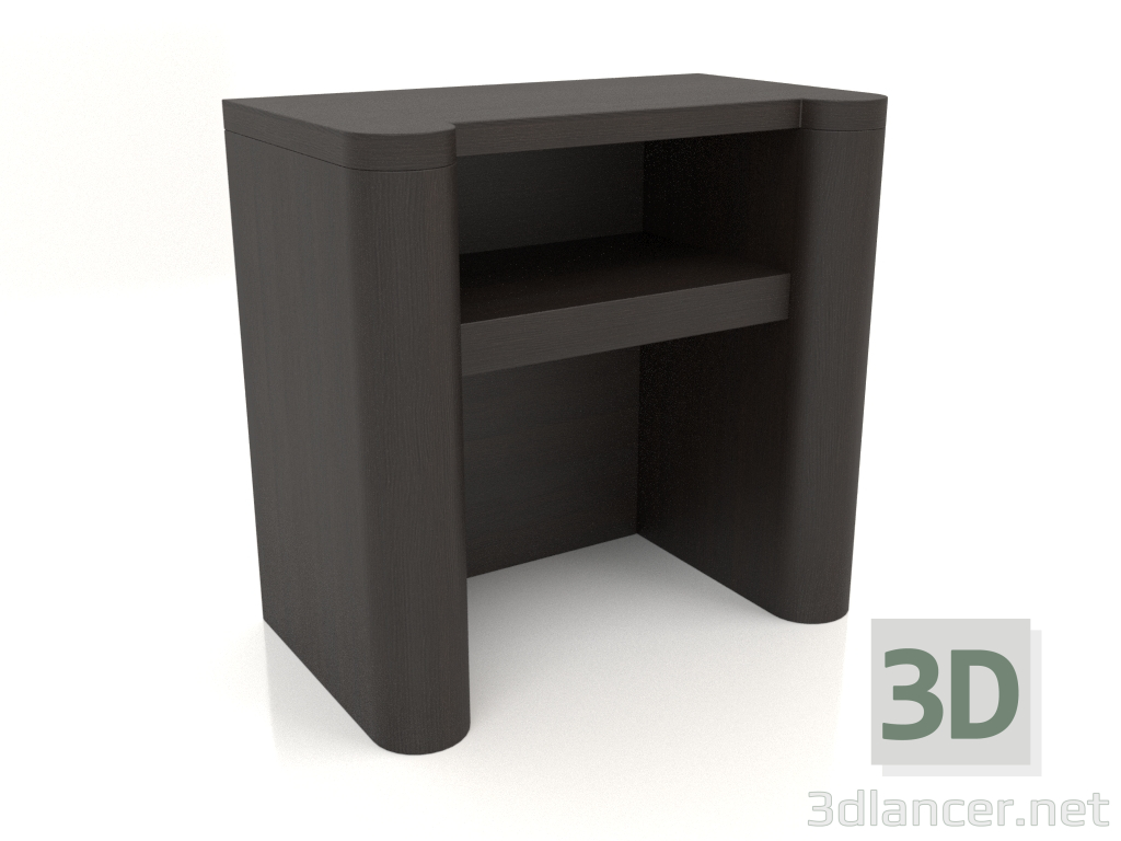 modèle 3D Table de chevet TM 023 (600x350x580, bois brun foncé) - preview