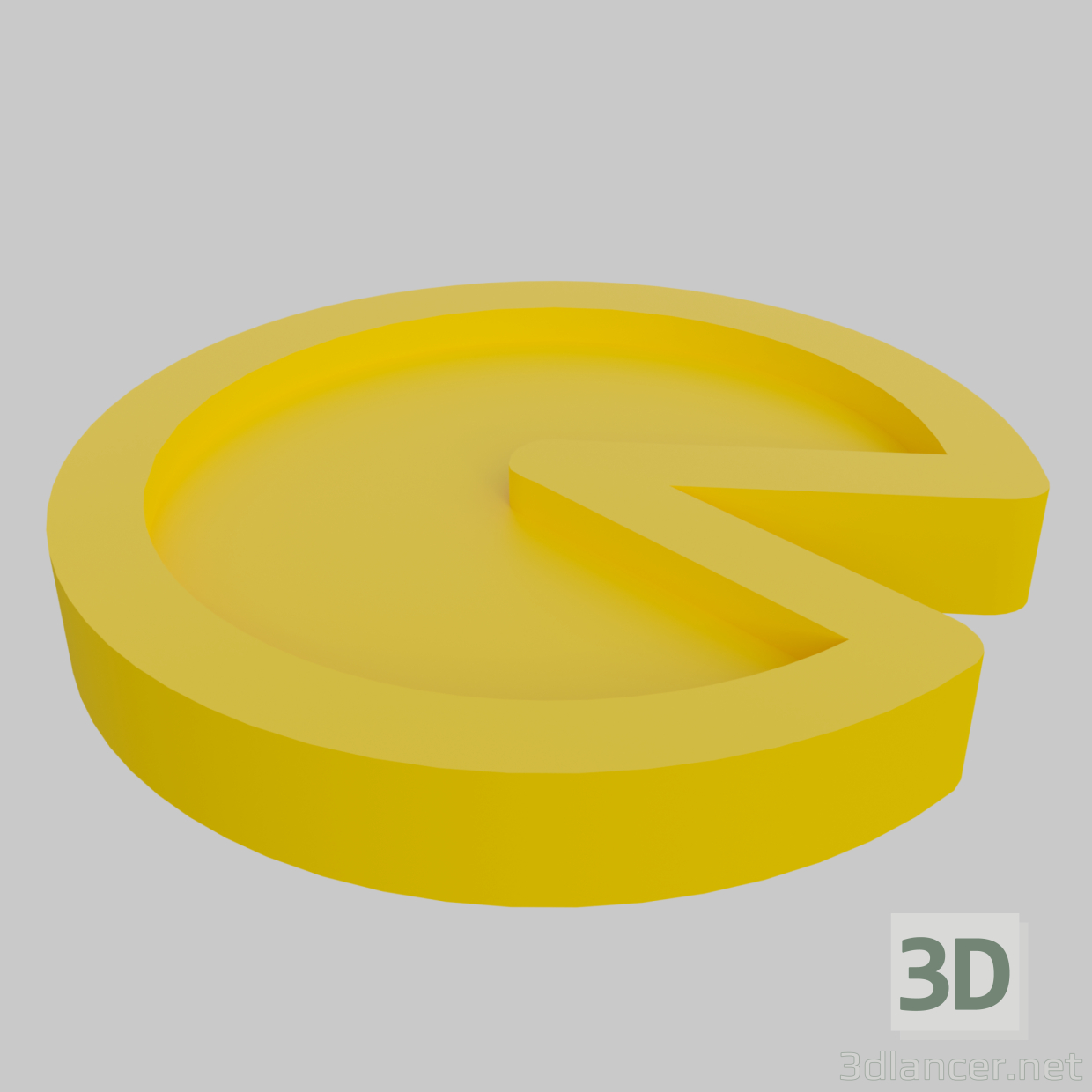 3d Pac-man model buy - render