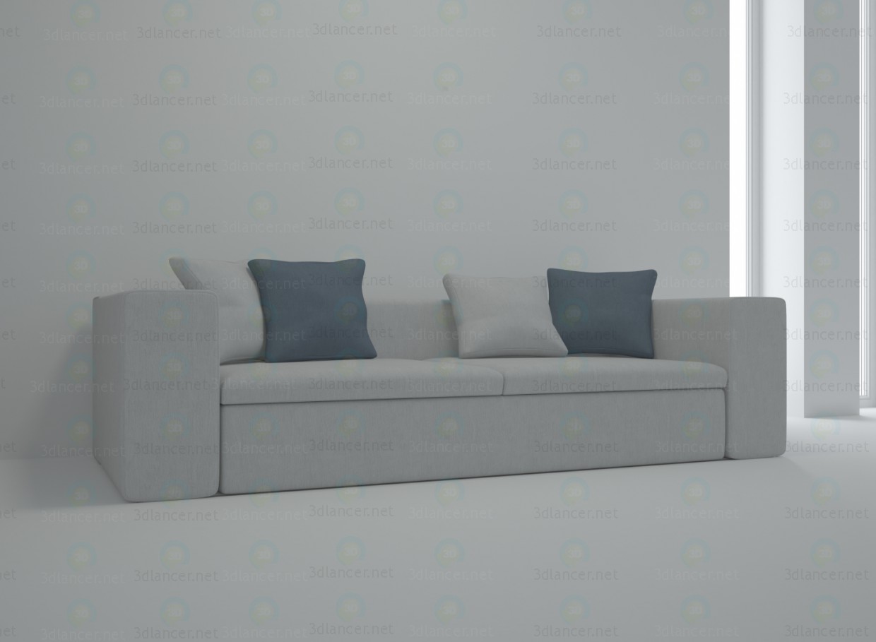 3d model springfield sofa - preview