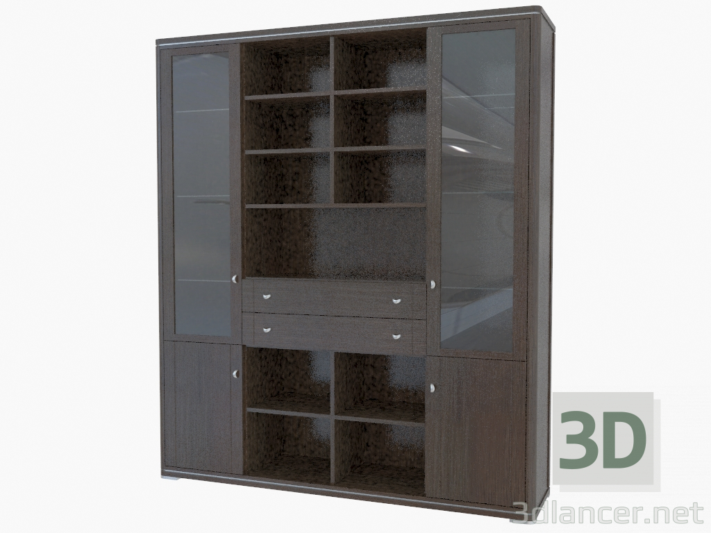 modèle 3D Mur de meubles (465-45) - preview
