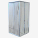 3d model Cabin square 90 cm, transparent glass Funkia (KYC 041K) - preview
