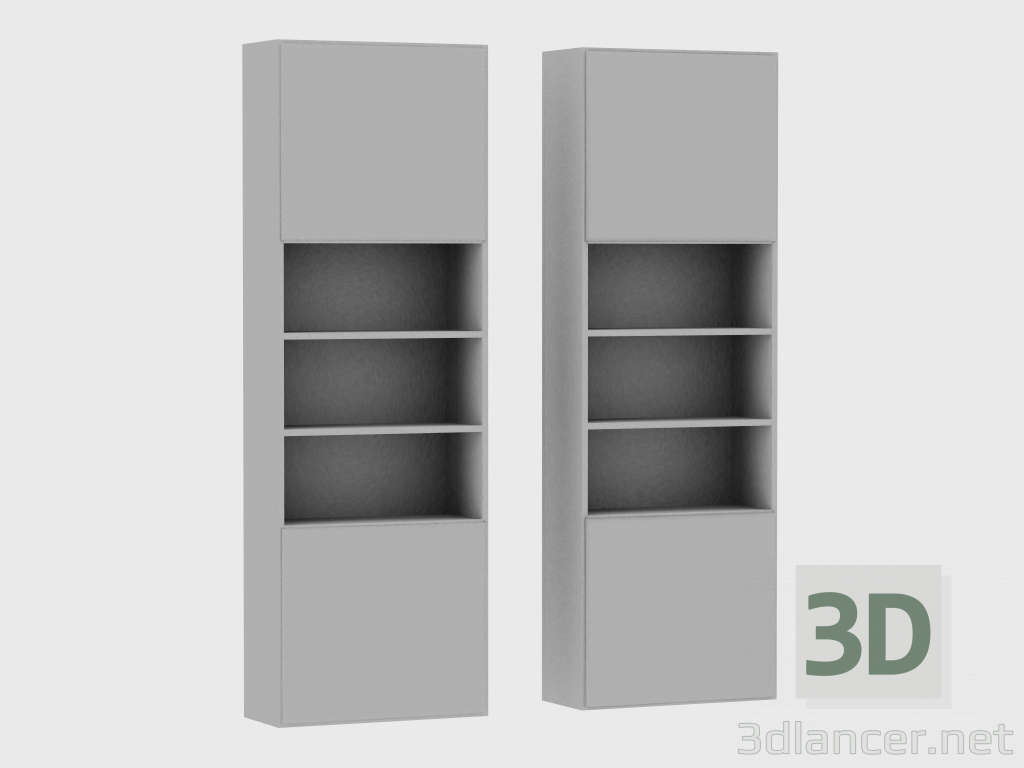 3d model Elements of the modular system IANUS MIDDLE WITH BACK (D268) - preview
