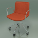 3d model Chair 0318 (5 wheels, with armrests, with removable leather upholstery) - preview