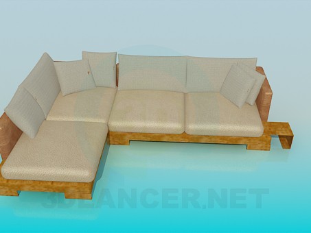 3D Modell Ecksofa - Vorschau