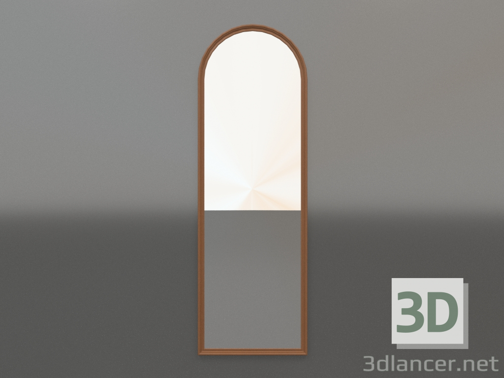modello 3D Specchio ZL 23 (500x1500, rosso legno) - anteprima