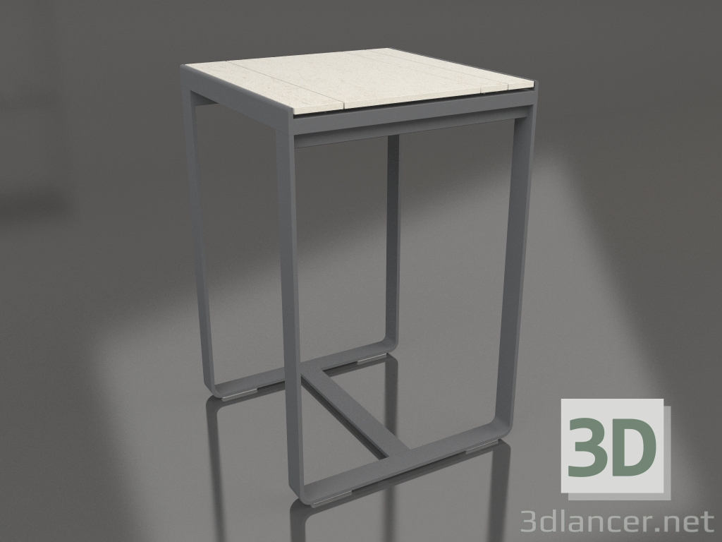 3d model Bar table 70 (DEKTON Danae, Anthracite) - preview