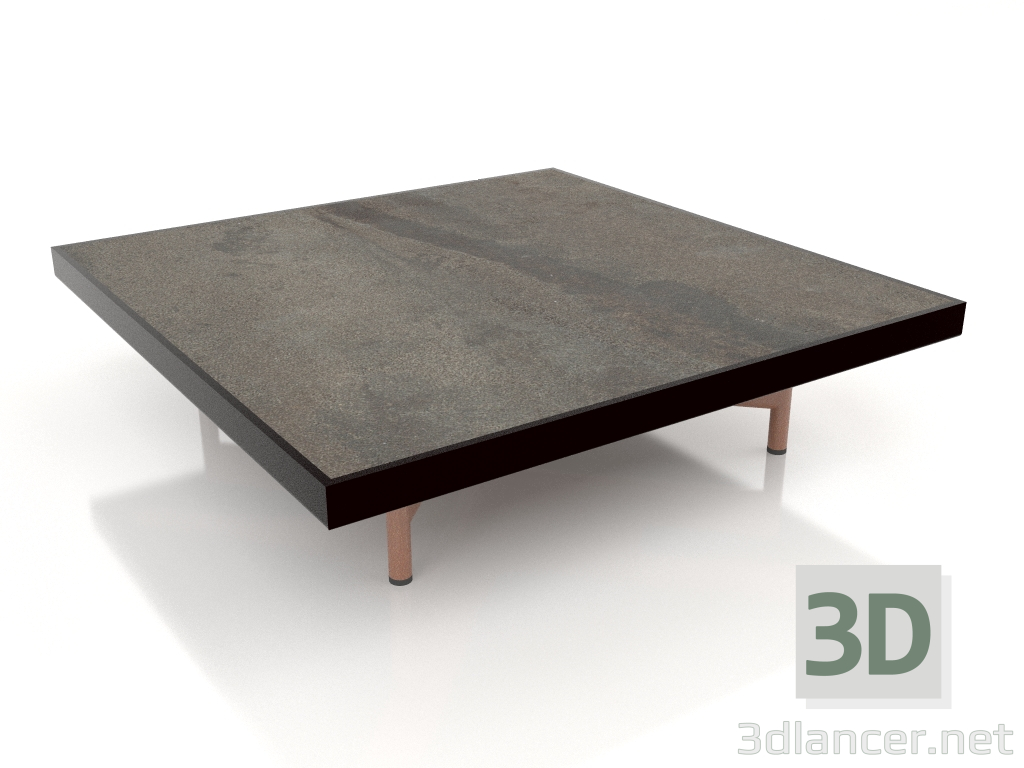 3d model Square coffee table (Black, DEKTON Radium) - preview
