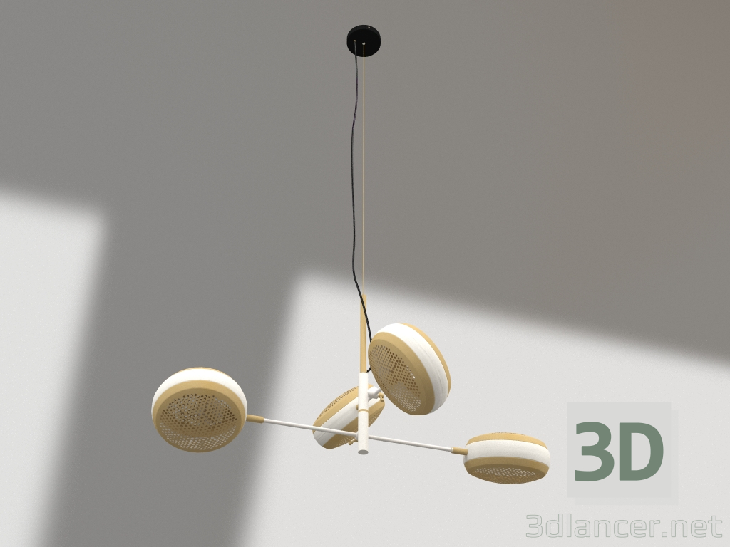 modèle 3D Lampe suspendue Gringo Multi (Blanc) - preview