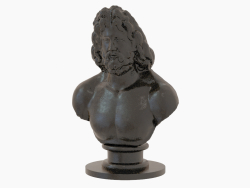 Bust of bronze Zeus